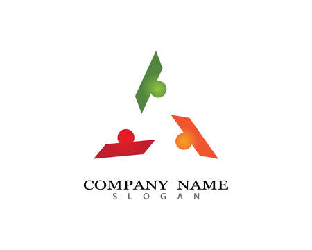 Adoption and community care Logo template vector iconのイラスト素材