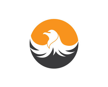 Falcon Logo Template vector icon 
illustration designのイラスト素材