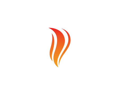 Fire flame Logo Template vector icon Oil, gas and energy logo conceptのイラスト素材