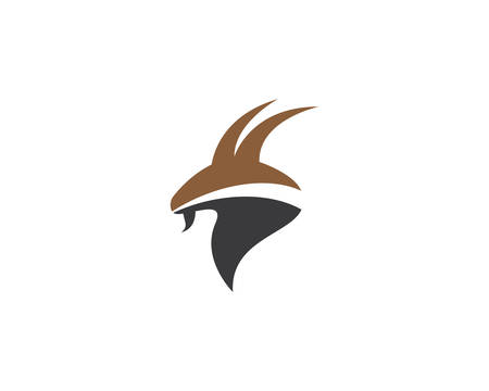 Deer logo template vector icon illustration designのイラスト素材