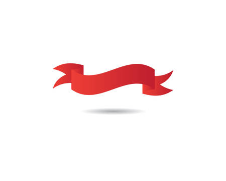 Ribbon logo template vector icon designのイラスト素材