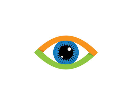 Eye logo template vector icon illustration designのイラスト素材