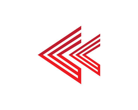 Arrow logo template vector icon illustration designのイラスト素材