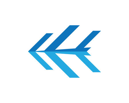 Arrow logo template vector icon illustration designのイラスト素材