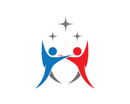 Healthy life logo template vector icon illustration designのイラスト素材