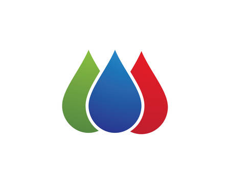 Water drop logo template vector icon illustration designのイラスト素材