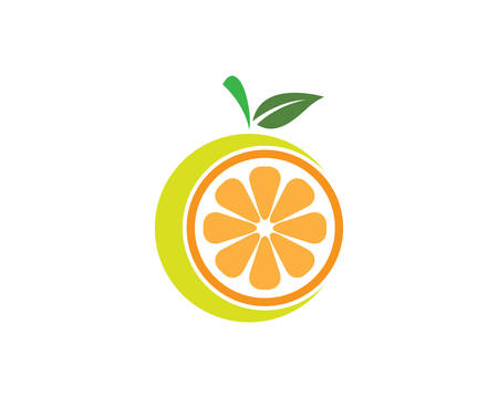 Orange template vector icon illustration designのイラスト素材