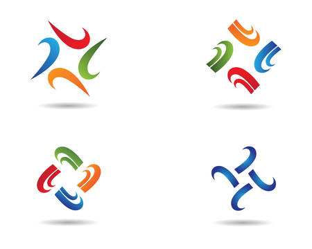 Abstract template vector icon illustration designのイラスト素材