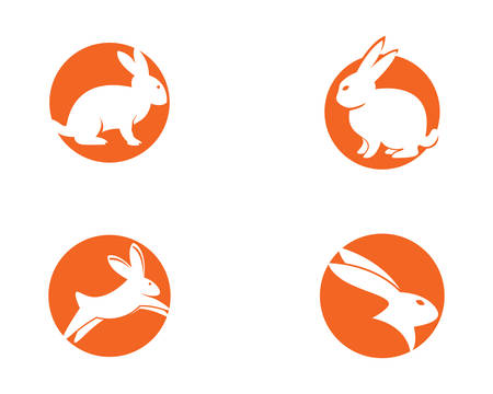 Rabbit template vector icon illustration designのイラスト素材