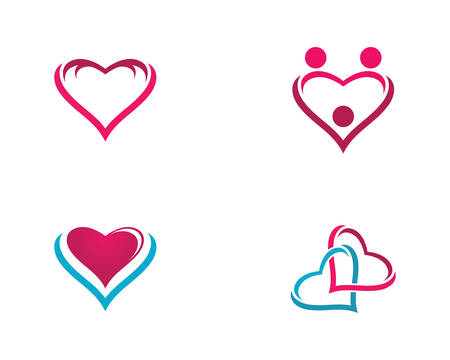 Love template symbol icon illustration designのイラスト素材