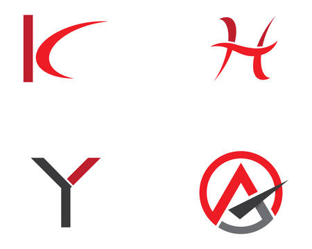 A letter logo vector icon illustration designのイラスト素材