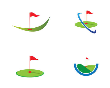 Golf logo template vector illustration icon designのイラスト素材