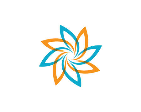 Beauty vector flowers design logo Template iconのイラスト素材