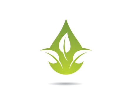 Logos of green leaf ecology nature element vector iconのイラスト素材