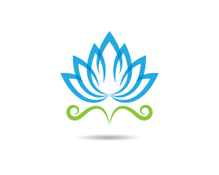 Beauty vector flowers design logo Template iconのイラスト素材