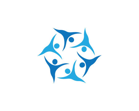 Adoption and community care logo template vector icon illustration designのイラスト素材