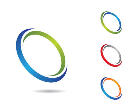 Circle logo template vector icon illustration designのイラスト素材