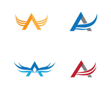 A letter logo vector icon illustration designのイラスト素材