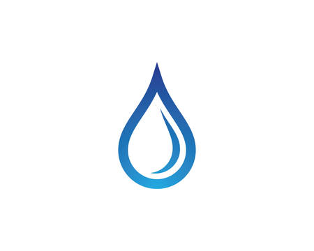 Water drop logo template vector icon illustration designのイラスト素材