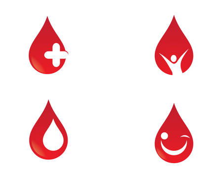 Blood logo template vector icon illustration designのイラスト素材