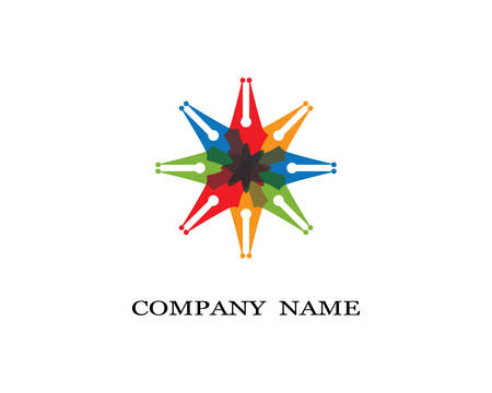 Abstract logo template vector icon illustration designのイラスト素材