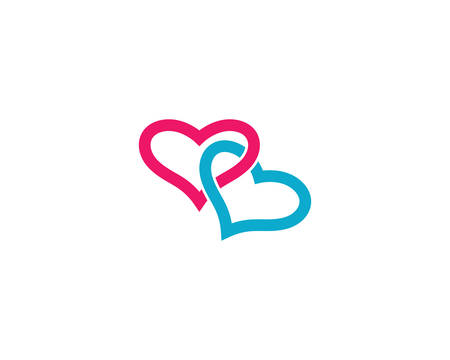 Love logo template symbol icon illustration designのイラスト素材