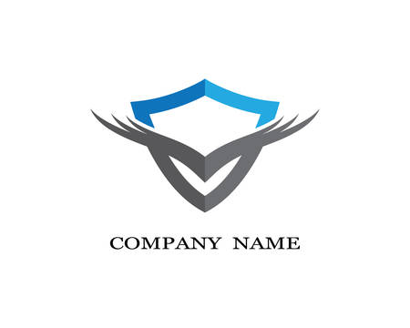 Shield logo template vector icon illustration designのイラスト素材