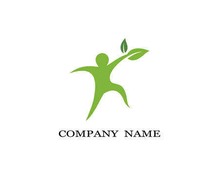 Healthy life logo template vector icon illustration designのイラスト素材