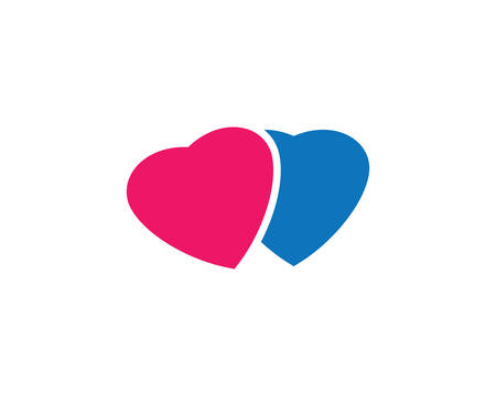 Love logo template symbol icon illustration designのイラスト素材