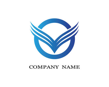 Wing logo template vector icon  illustration designのイラスト素材