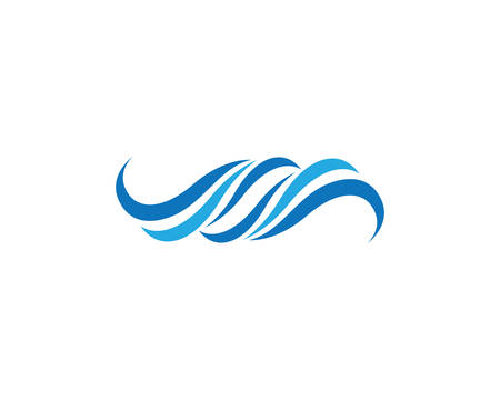 Water wave logo vector icon illustration designのイラスト素材