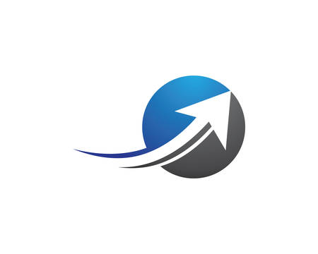 Arrow logo template vector icon illustration designのイラスト素材