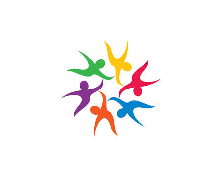 Adoption and community care  template vector icon illustration designのイラスト素材