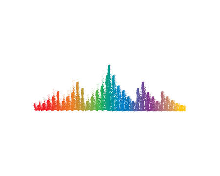 Sound wave template vector icon illustrationのイラスト素材