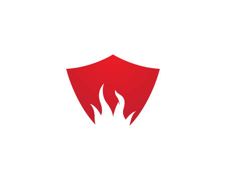 Fire flame template vector icon illustration designのイラスト素材