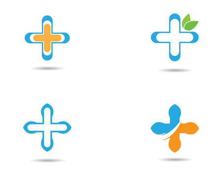 Medical logo template vector icon illustration designのイラスト素材