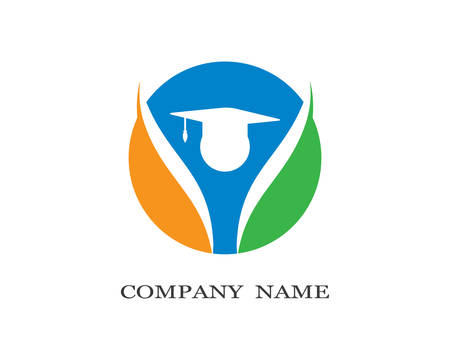 Education logo template vector icon illustration designのイラスト素材