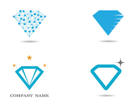 Diamond logo template vector icon illustration designのイラスト素材