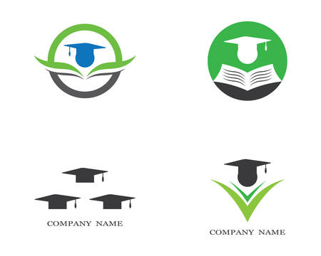 Education logo template vector icon illustration designのイラスト素材
