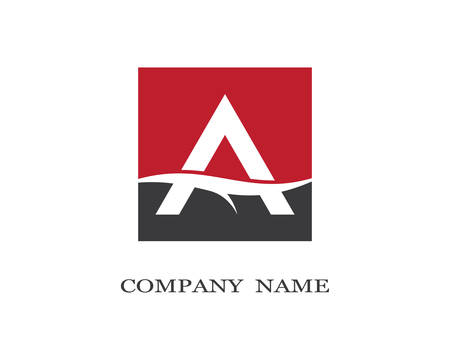 A letter logo vector icon illustration designのイラスト素材
