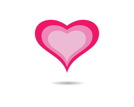 Love logo template symbol icon illustration designのイラスト素材