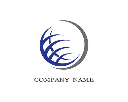 Global logo vector icon illustration designのイラスト素材