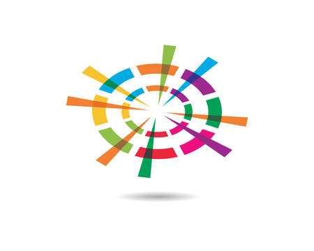 Abstract logo template vector icon illustration designのイラスト素材