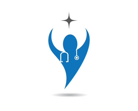 Healthy life logo template vector icon illustration designのイラスト素材