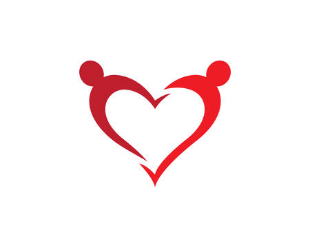 Love logo template vector icon illustration designのイラスト素材
