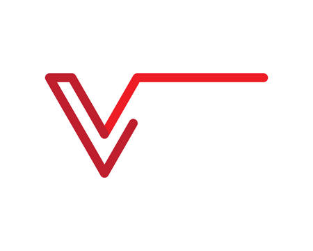 V letter logo vector icon illustration designのイラスト素材