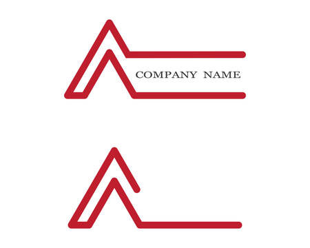 A letter logo vector icon illustration designのイラスト素材