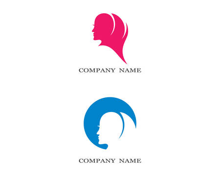 Face logo template vector icon illustration designのイラスト素材