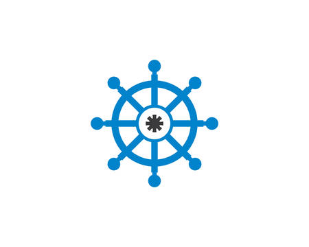 Steering ship  icon illustration designのイラスト素材