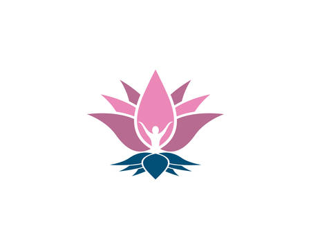 Beauty flowers logo template vector iconのイラスト素材